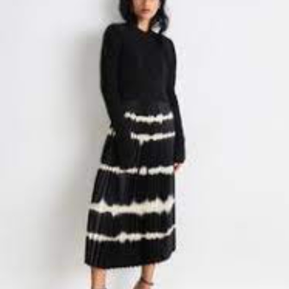 All Saints Curtis 2-in-1Tie Dye Pleated Midi Dress - Picture 16 of 16